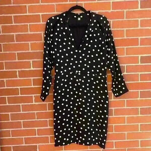 Vintage Black and white polka dot bespoke Geoffrey Beene size 6/8